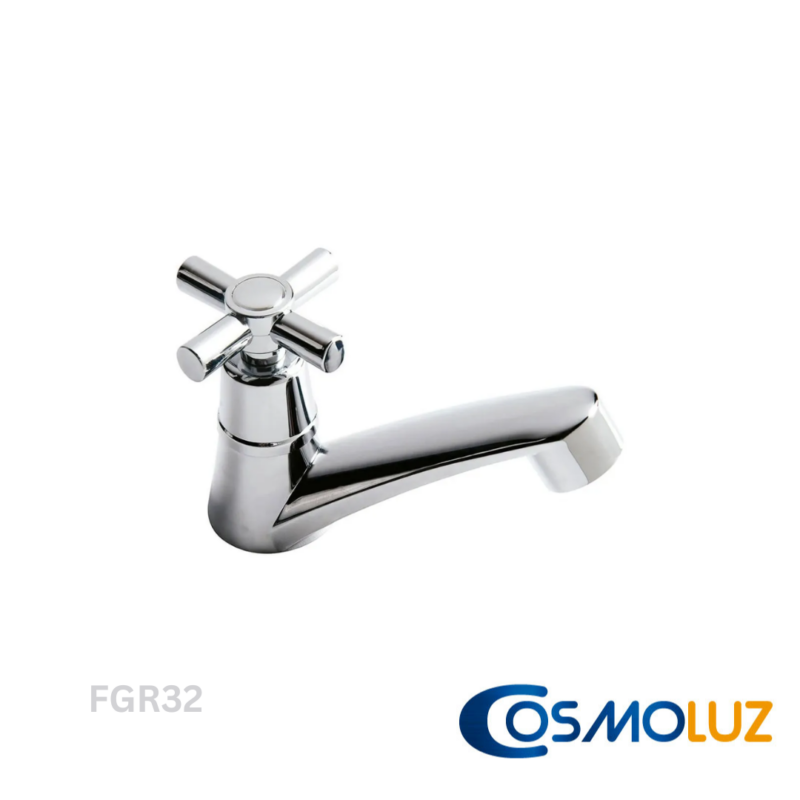 Llave Lavamanos Sencilla ABS Tipo Cruceta