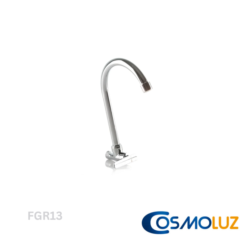 Llave Lavaplatos Pared Fija Cuerpo y Palanca Metalica Blister